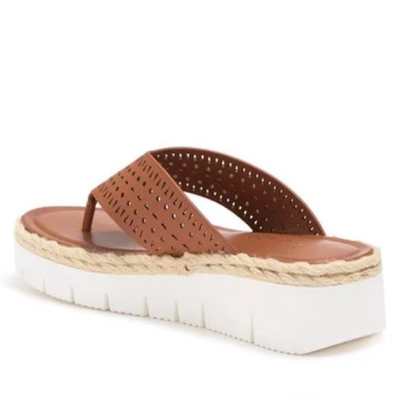 NINE WEST Santo Platform Flip Flop Sandals - Size 7 - Picture 3 of 5